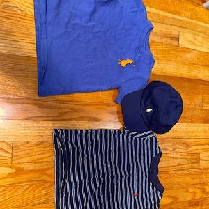 Big Boy 2/2t Short-Sleeve Striped Jersey Tee Boys Big Pony Cotton Jersey T-shirt